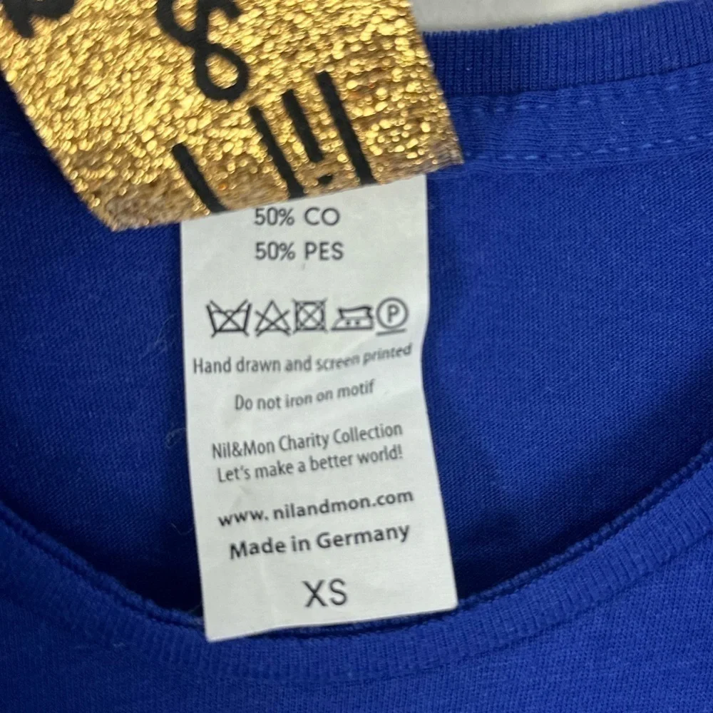 Nil & Mon Blue Eyes Appliqué T-Shirt